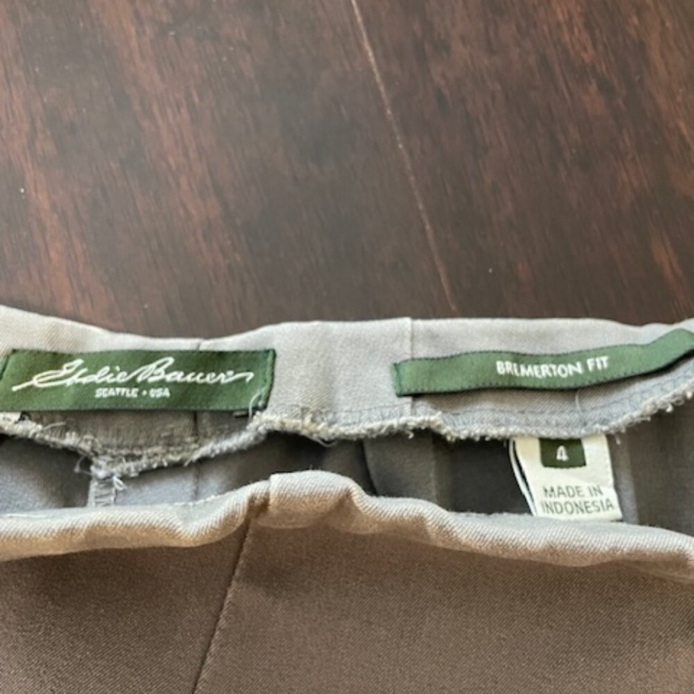 Women's Eddie Bauer Pants Green - Picture 3 of 3